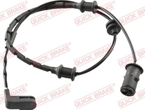 QUICK BRAKE WS 0166 B - Сигнализатор, износ тормозных колодок autospares.lv