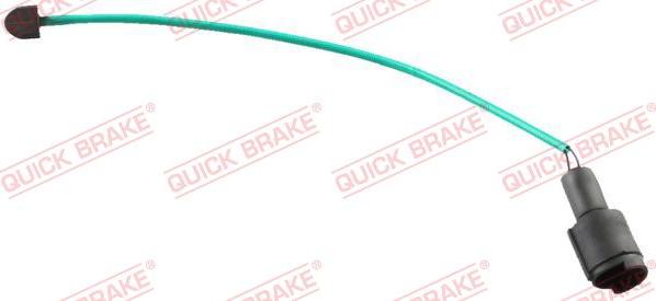 QUICK BRAKE WS 0107 A - Сигнализатор, износ тормозных колодок autospares.lv