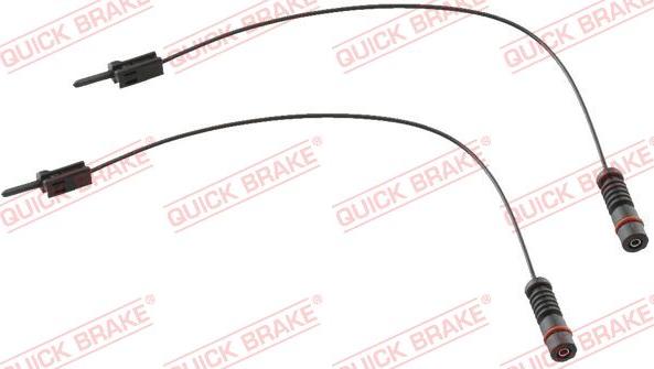 QUICK BRAKE WS 0116 A - Сигнализатор, износ тормозных колодок autospares.lv