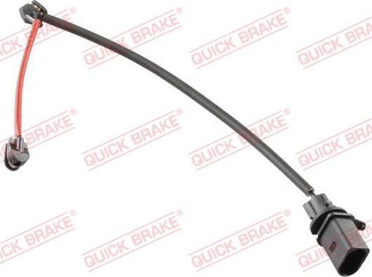 QUICK BRAKE WS 0357 A - Сигнализатор, износ тормозных колодок autospares.lv