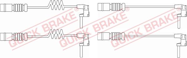 QUICK BRAKE WS 0301 A - Сигнализатор, износ тормозных колодок autospares.lv