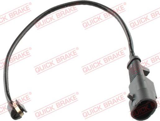 QUICK BRAKE WS 0323 B - Сигнализатор, износ тормозных колодок autospares.lv