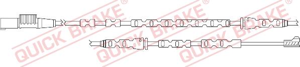 QUICK BRAKE WS 0294 A - Сигнализатор, износ тормозных колодок autospares.lv