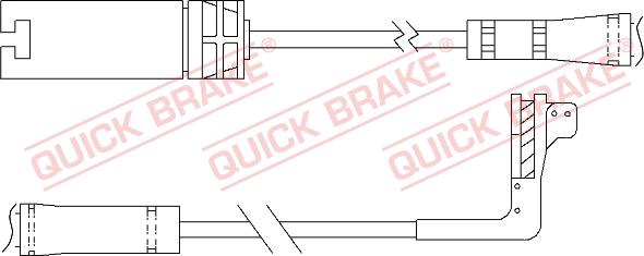 QUICK BRAKE WS 0295 A - Сигнализатор, износ тормозных колодок autospares.lv