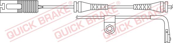 QUICK BRAKE WS 0202 A - Сигнализатор, износ тормозных колодок autospares.lv