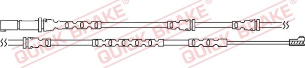 QUICK BRAKE WS 0283 A - Сигнализатор, износ тормозных колодок autospares.lv