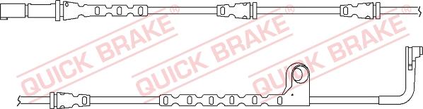 QUICK BRAKE WS 0271 A - Сигнализатор, износ тормозных колодок autospares.lv