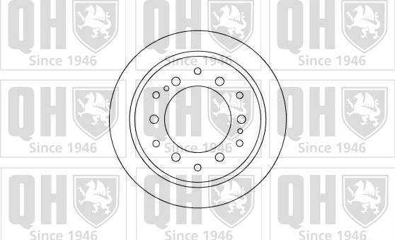 Quinton Hazell BDC4948 - Тормозной диск autospares.lv