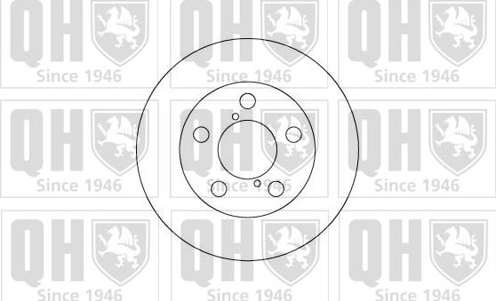 Quinton Hazell BDC4958 - Тормозной диск autospares.lv