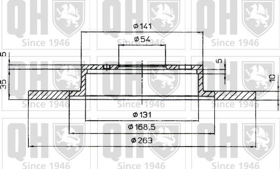 Quinton Hazell BDC4986 - Тормозной диск autospares.lv