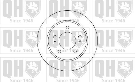 Quinton Hazell BDC4935 - Тормозной диск autospares.lv
