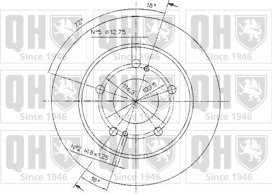 Quinton Hazell BDC4938 - Тормозной диск autospares.lv