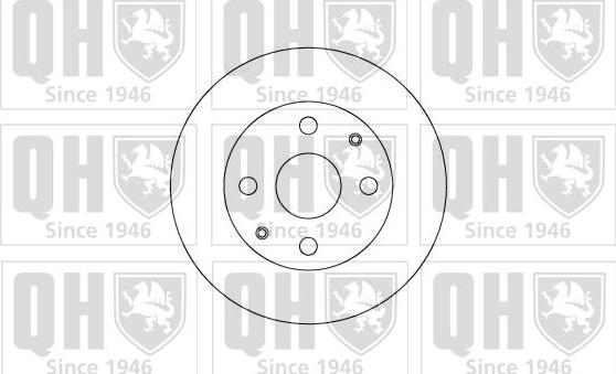 Quinton Hazell BDC4593 - Тормозной диск autospares.lv