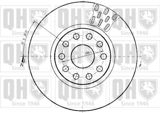 Quinton Hazell BDC4501 - Тормозной диск autospares.lv