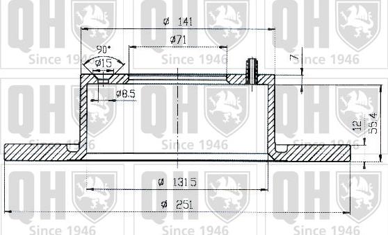 Quinton Hazell BDC4530 - Тормозной диск autospares.lv