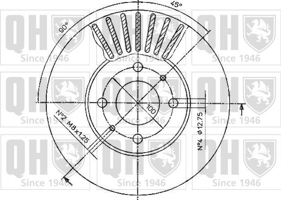 Quinton Hazell BDC4618 - Тормозной диск autospares.lv