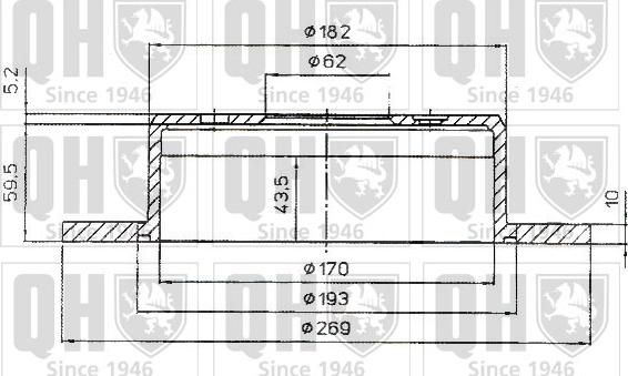 Quinton Hazell BDC4613 - Тормозной диск autospares.lv