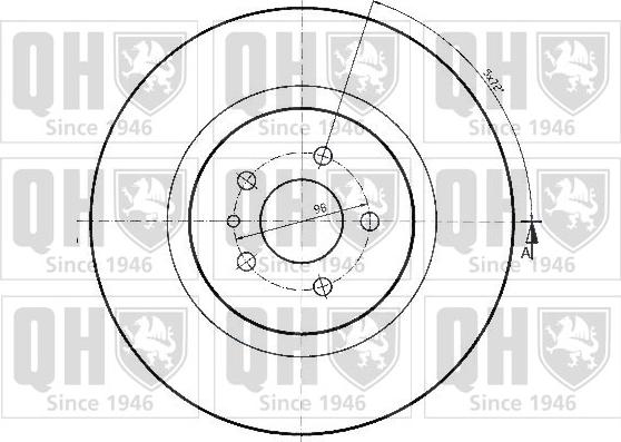 Quinton Hazell BDC4683 - Тормозной диск autospares.lv