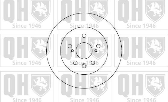 Quinton Hazell BDC4624 - Тормозной диск autospares.lv