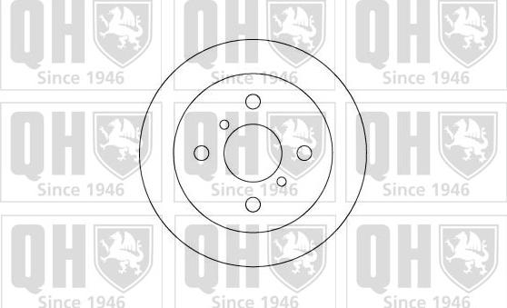 Quinton Hazell BDC4626 - Тормозной диск autospares.lv