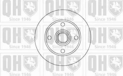 Quinton Hazell BDC4126 - Тормозной диск autospares.lv