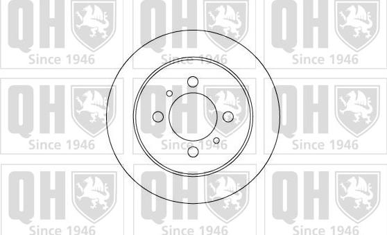 Quinton Hazell BDC4893 - Тормозной диск autospares.lv