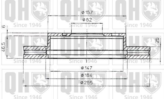 Quinton Hazell BDC4849 - Тормозной диск autospares.lv