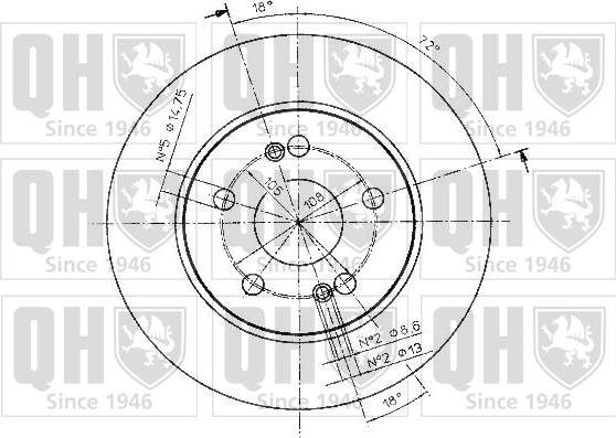 Quinton Hazell BDC4848 - Тормозной диск autospares.lv