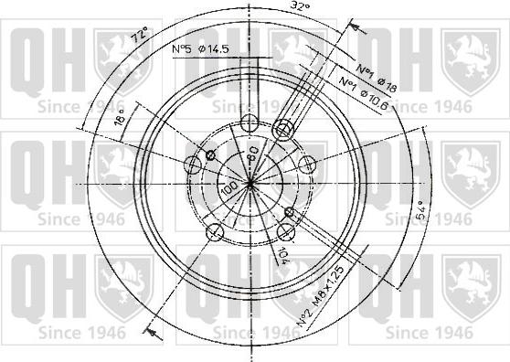 Quinton Hazell BDC4843 - Тормозной диск autospares.lv