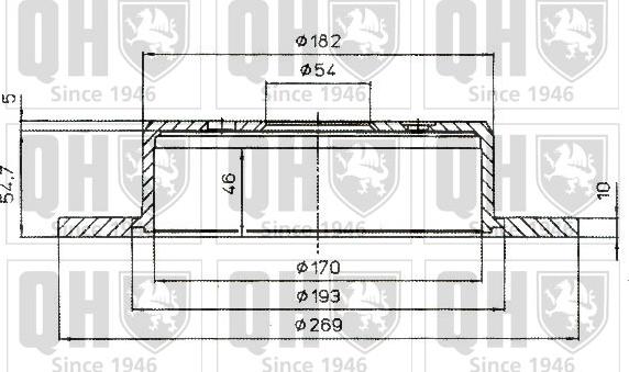 Quinton Hazell BDC4843 - Тормозной диск autospares.lv