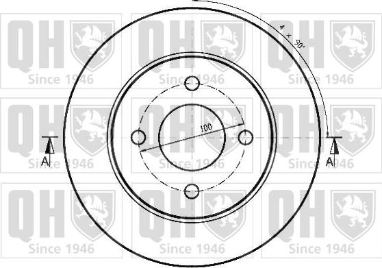 Quinton Hazell BDC4851 - Тормозной диск autospares.lv