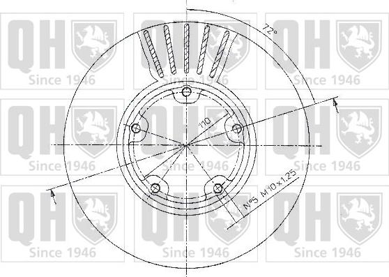 Quinton Hazell BDC4818 - Тормозной диск autospares.lv