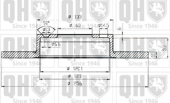 Quinton Hazell BDC4812 - Тормозной диск autospares.lv