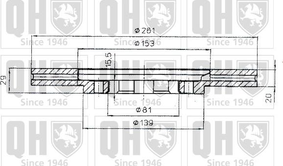 Quinton Hazell BDC4836 - Тормозной диск autospares.lv