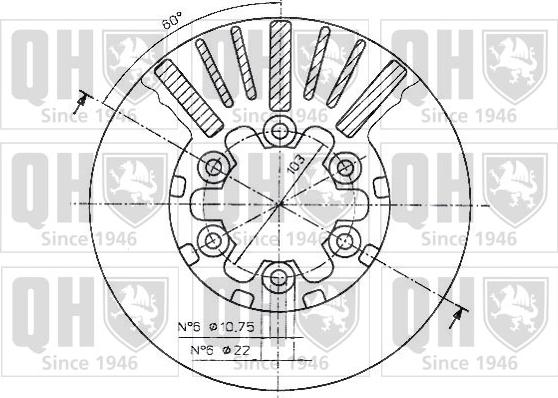 Quinton Hazell BDC4836 - Тормозной диск autospares.lv