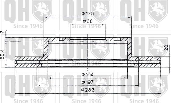 Quinton Hazell BDC4833 - Тормозной диск autospares.lv