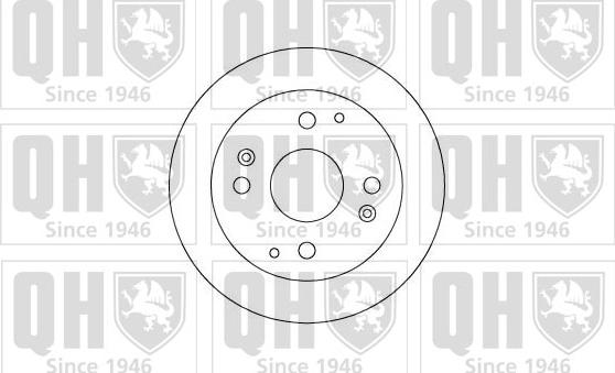 Quinton Hazell BDC4820 - Тормозной диск autospares.lv