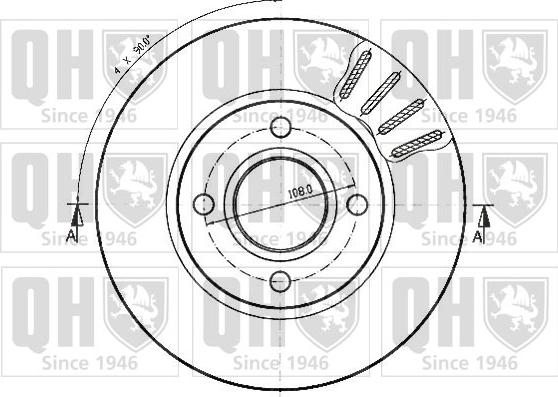 Quinton Hazell BDC4351 - Тормозной диск autospares.lv