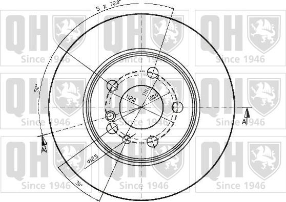 Quinton Hazell BDC4324 - Тормозной диск autospares.lv