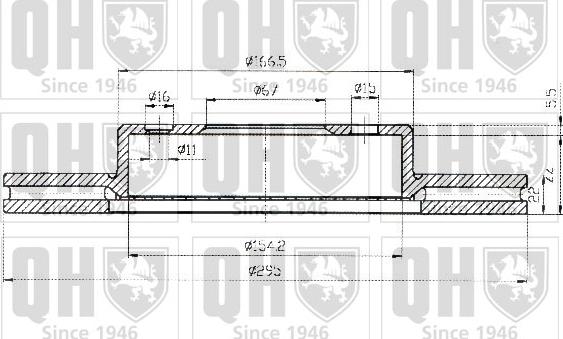 Quinton Hazell BDC4321 - Тормозной диск autospares.lv