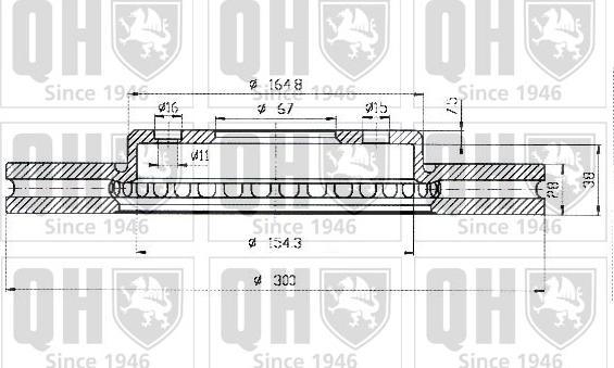 Quinton Hazell BDC4379 - Тормозной диск autospares.lv