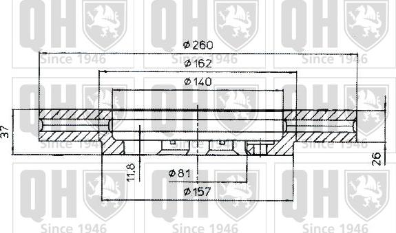 Quinton Hazell BDC4247 - Тормозной диск autospares.lv