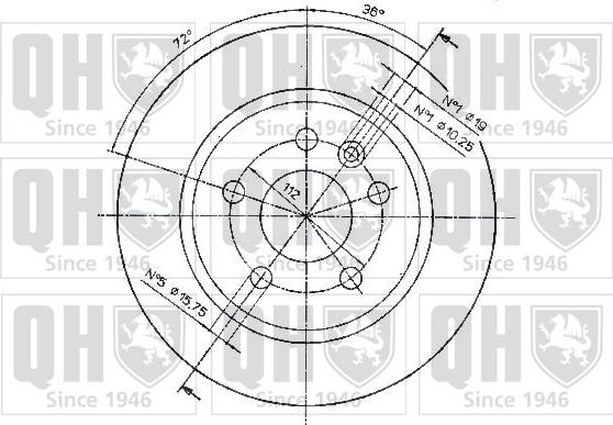 Quinton Hazell BDC4267 - Тормозной диск autospares.lv