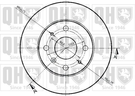 Quinton Hazell BDC4224 - Тормозной диск autospares.lv