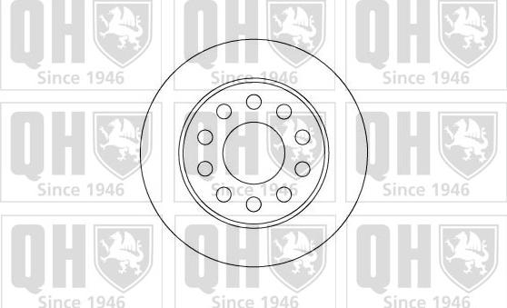 Quinton Hazell BDC5096 - Тормозной диск autospares.lv