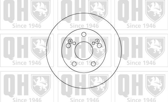 Quinton Hazell BDC5093 - Тормозной диск autospares.lv