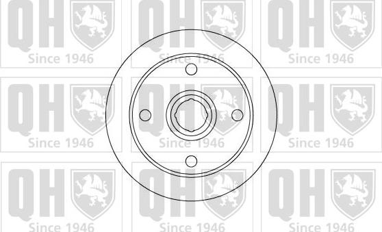 Quinton Hazell BDC5055 - Тормозной диск autospares.lv