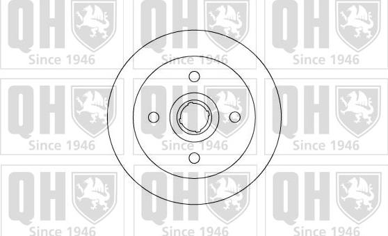 Quinton Hazell BDC5069 - Тормозной диск autospares.lv