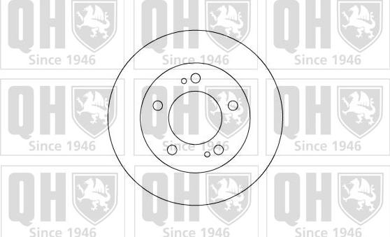 Quinton Hazell BDC5061 - Тормозной диск autospares.lv