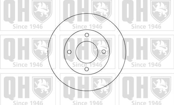 Quinton Hazell BDC5004 - Тормозной диск autospares.lv